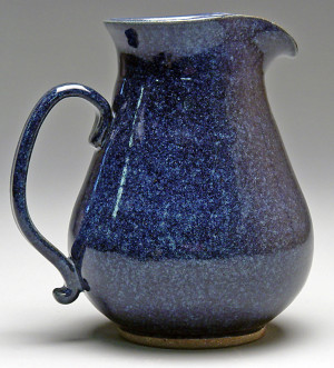 dark blue pitcher